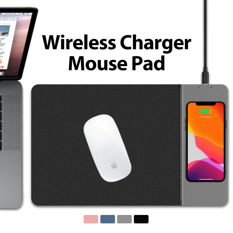 Wireless charging mouse pad